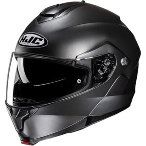 HJC C91N Casco Modular de Moto Titanio Semi Opaco